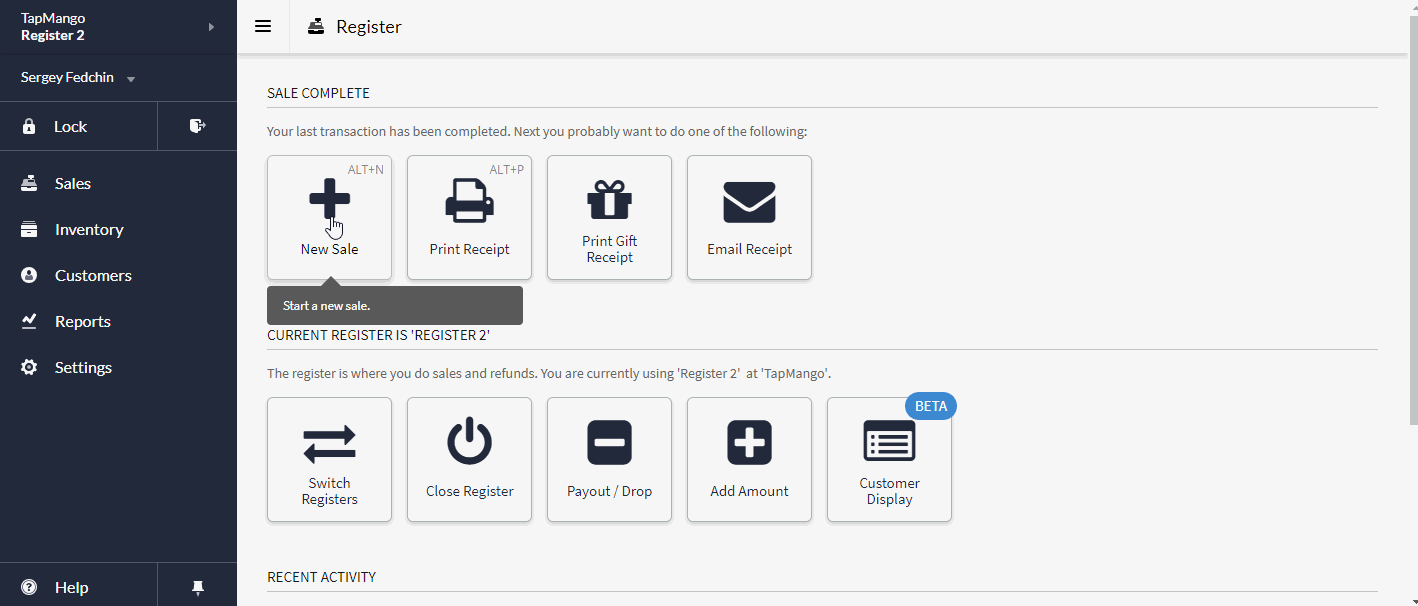 Working with your Lightspeed (RSeries) Integration (Using Lightspeed Customers) TapMango Inc.
