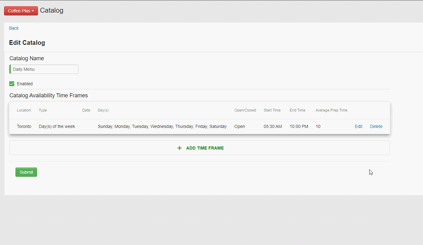 Updating Your Online Ordering Time Frames TapMango Inc.